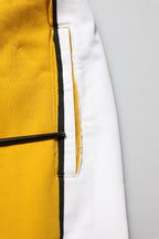 Dolce & Gabbana Yellow Cotton Jogger Skinny Sweatpants Pants