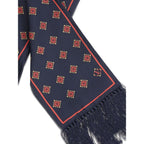 Valentino Garavani Blue Silk Scarf