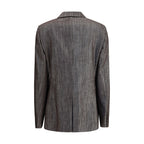 Brunello Cucinelli Bicolor Polyester Blazer