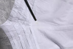 Dolce & Gabbana White Lace Paneled Cotton High Waisted Shorts