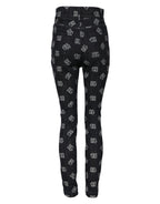 Dolce & Gabbana Black DG Logo High Waist Skinny Denim Jeans