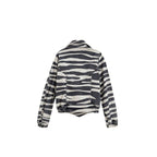 Retrofête Black And White Cotton Blazer