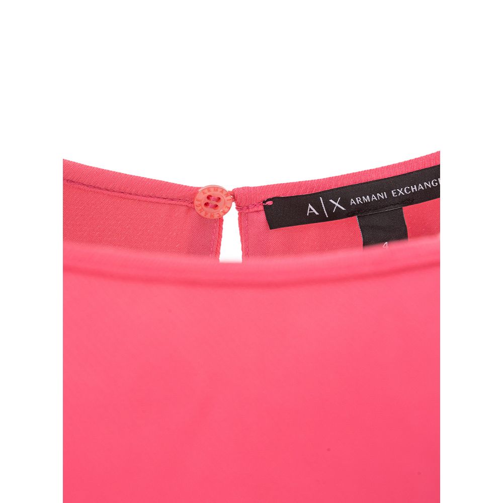 Armani Exchange Fuchsia Viscose Casual Dress
