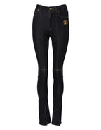 Dolce & Gabbana Blue Cotton High Waist Skinny Denim Jeans