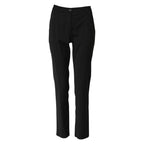 Dolce & Gabbana Black STAFF Mid Waist Tapered Pants