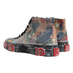 Dolce & Gabbana Multicolor Camouflage High Top Sneakers Shoes