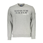North Sails Grigio Cotton Men Sweatshirt