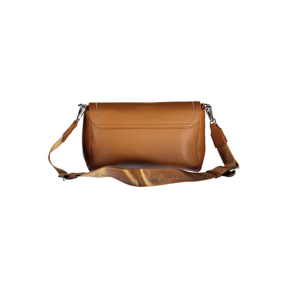 BYBLOS Marrone Polyurethane Women Handbag