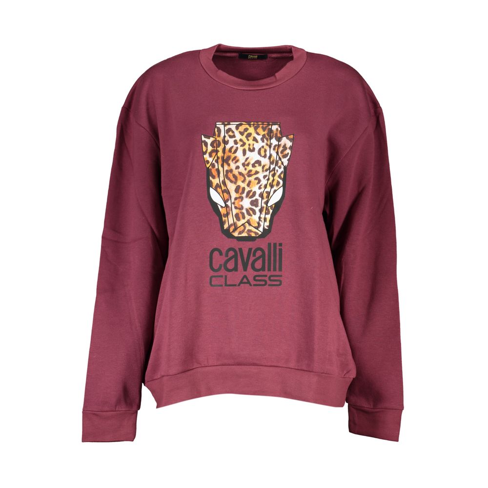 Cavalli Class Grey Polyester Men's Sweatshirt