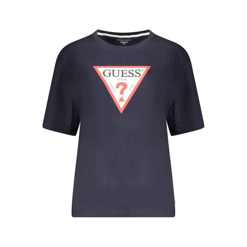 Guess Jeans Blue Organic Cotton Women T-Shirt