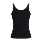 Wolford Black Cotton Sleeveles T-Shirt