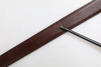 Dolce & Gabbana Brown Classic Silver Metal Logo Buckle Belt