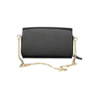 Mario Valentino Black Polyurethane Women WalletConvertible Shoulder Bag