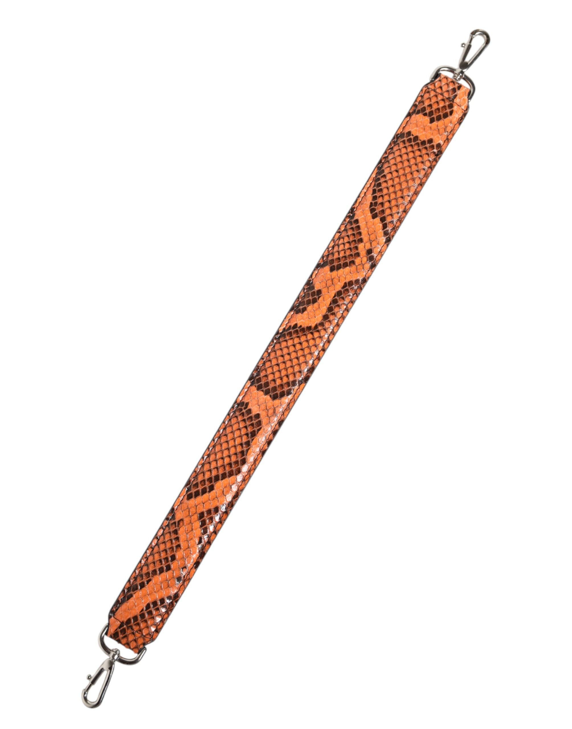 Dolce & Gabbana Orange Exotic Leather Bag Shoulder Strap