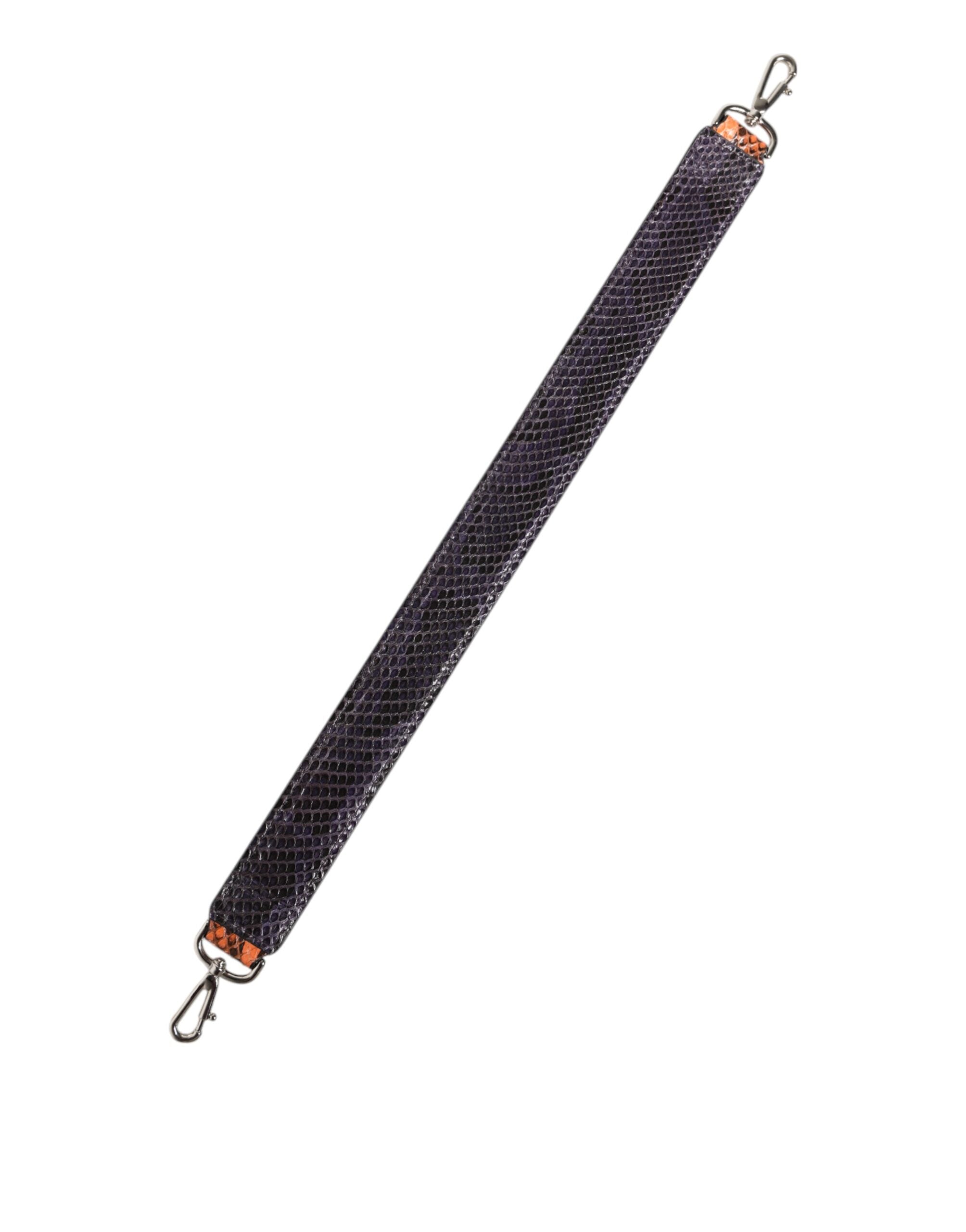 Dolce & Gabbana Orange Exotic Leather Bag Shoulder Strap