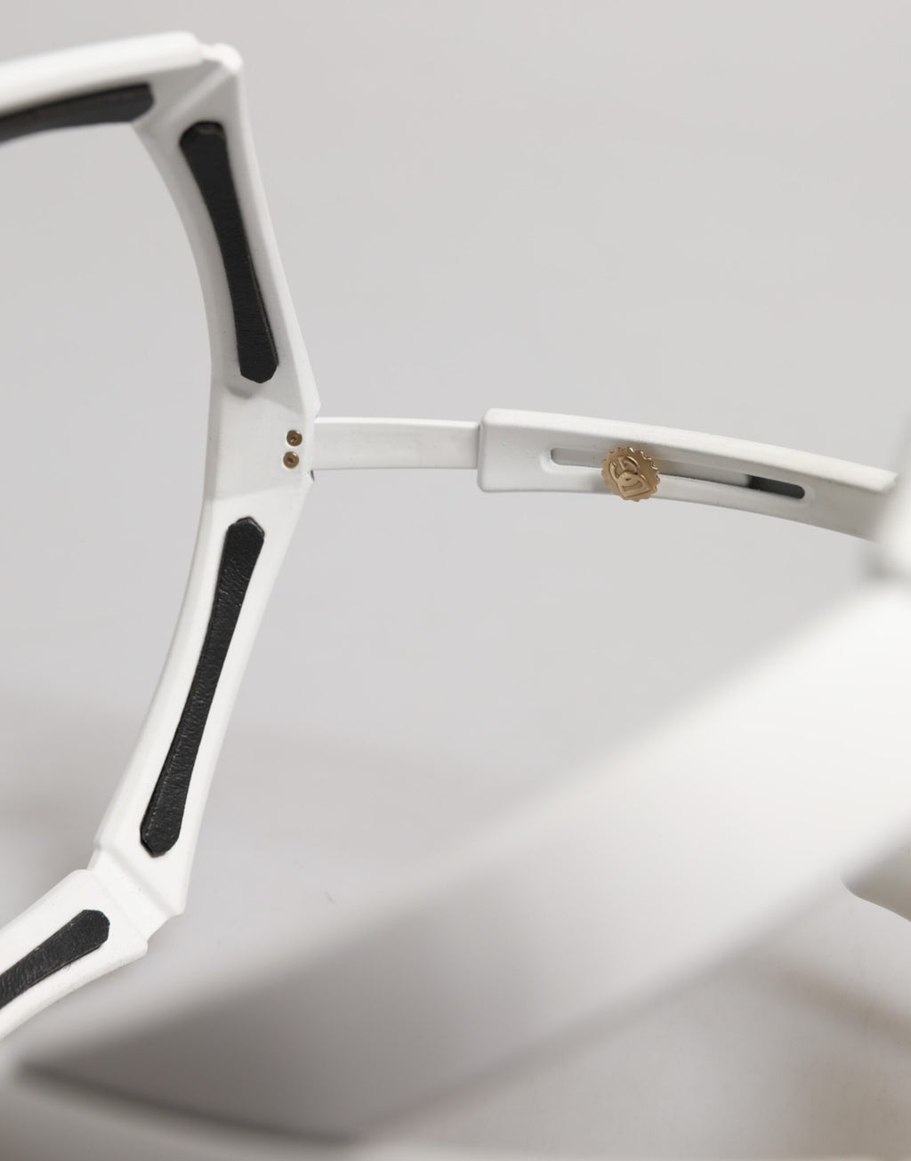 Dolce & Gabbana White Acetate Next Generation Mask Eyewear Sunglasses