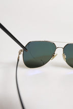 Dolce & Gabbana Black 18K Gold Plated Polarized Steel DG2133K Sunglasses