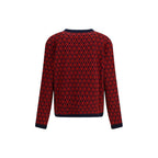 Valentino Multicolor Fleece Wool Cardigan