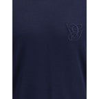 Valentino Blue Fleece Wool Turtleneck