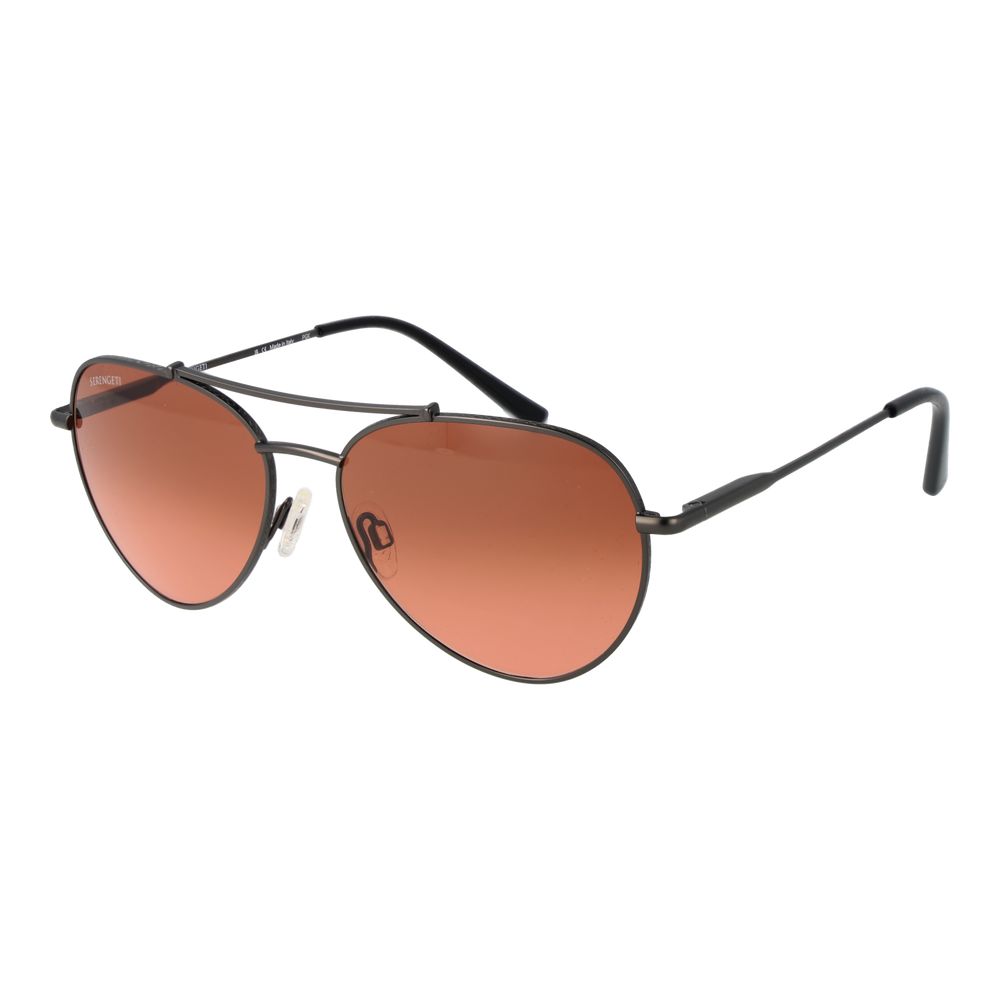Serengeti Black Metal Sunglasses