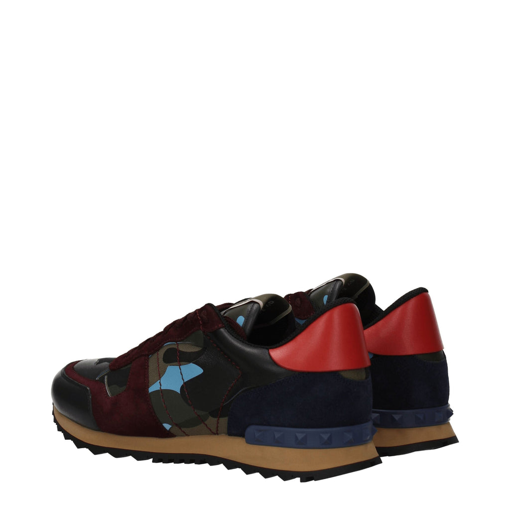 Valentino Garavani Green Leather Athletic Sneakers