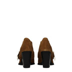 Versace Jeans Brown Leather Ankle Boots