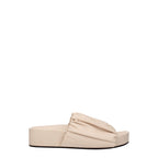 Jil Sander Pink Leather Slippers