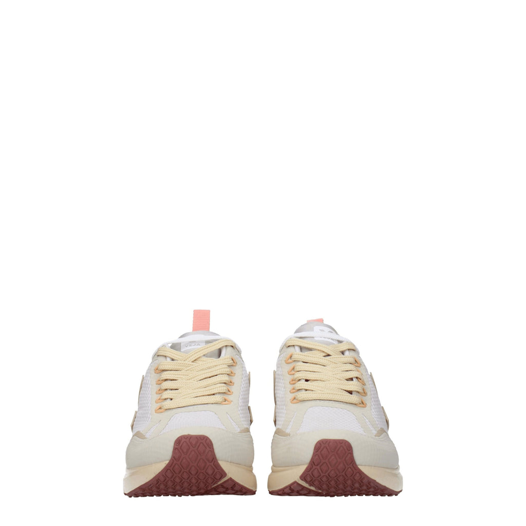 Veja Beige Fabric Athletic Sneakers