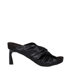 Stella McCartney Black Leather Stiletto Heel Sandals