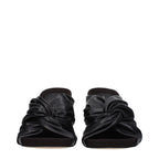 Stella McCartney Black Leather Stiletto Heel Sandals