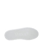 Versace White Leather Low Top Sneakers