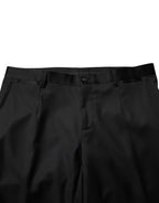 Dolce & Gabbana Black Wool Men Single Breasted 2 Piece Suit