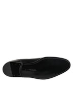 Dolce & Gabbana Black Chelsea Slip On Mid Calf Boots Shoes