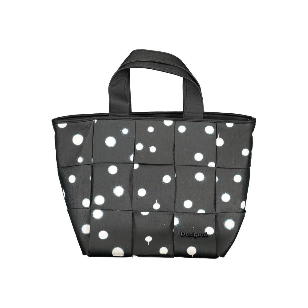 Desigual Nero Poliuretano Woman Shoulder Bag