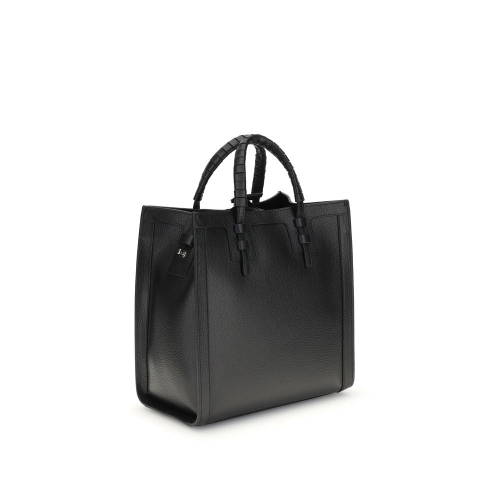 Casadei Black Calf Leather Bos Taurus Shoulder Bag