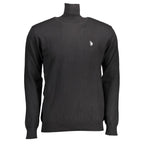 U.S. POLO ASSN. Black Cotton Men's Sweater