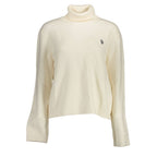 U.S. POLO ASSN. White Acrylic Women's Sweater