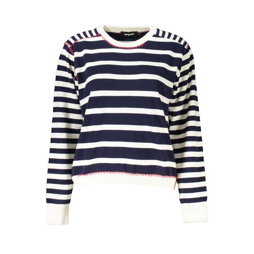 Desigual Blue Cotton Women's Sweater