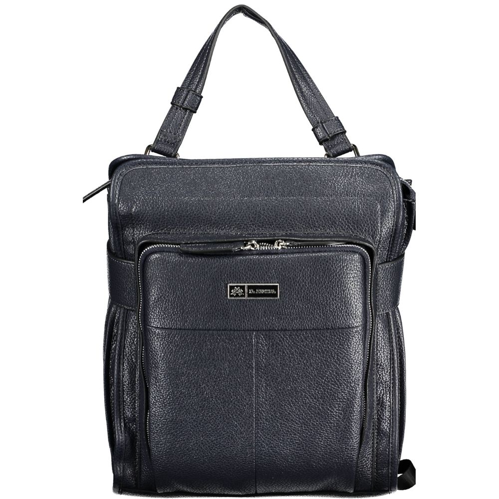 La Martina Blue Polyurethane Women Backpack