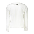 Cavalli Class Bianco Cotton Men Sweatshirt