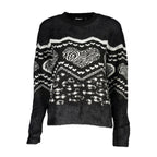 Desigual Black Acrylic Women Sweater with Metallic Fiber