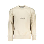 Calvin Klein Beige Cotton Men Sweatshirt