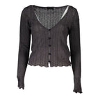 Guess Jeans Grigio Viscosa Women Cardigan