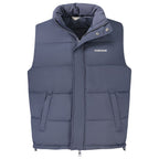 Guess Jeans Blu Polyester Men's Sleeveless Jacket