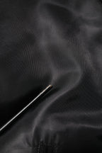 Dolce & Gabbana Black Polyester Logo Plaque Bomber Jacket