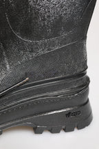 Dolce & Gabbana Metallic Gray Pull On Rain Boots Shoes