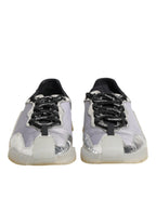 Dolce & Gabbana Black Silver NS1 Men Low Top Sneakers Shoes