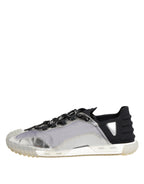 Dolce & Gabbana Black Silver NS1 Men Low Top Sneakers Shoes