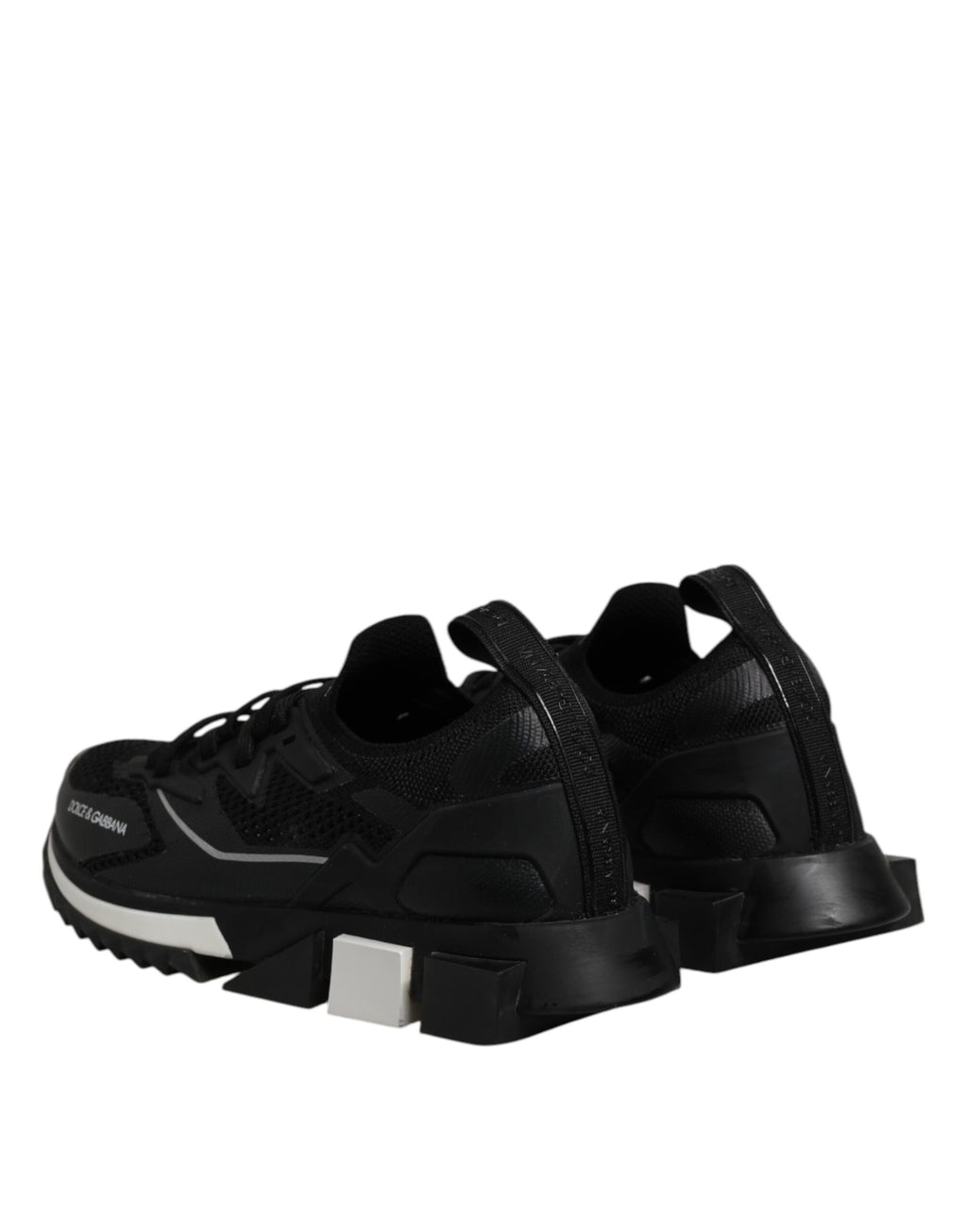 Dolce & Gabbana Black SORRENTO Lace Up Men Sneakers Shoes