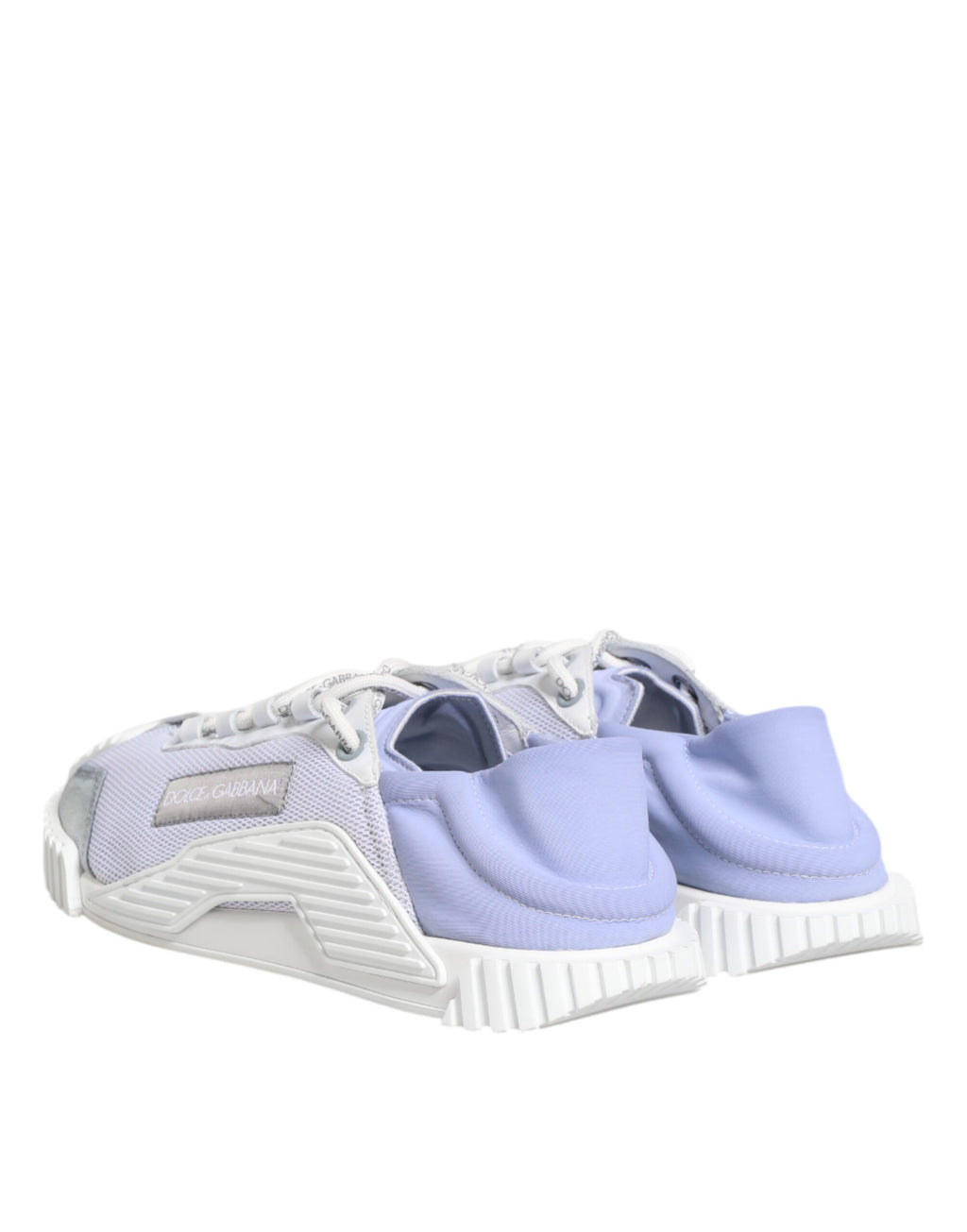 Dolce & Gabbana Purple White NS1 Lace Up Low Top Sneakers Shoes